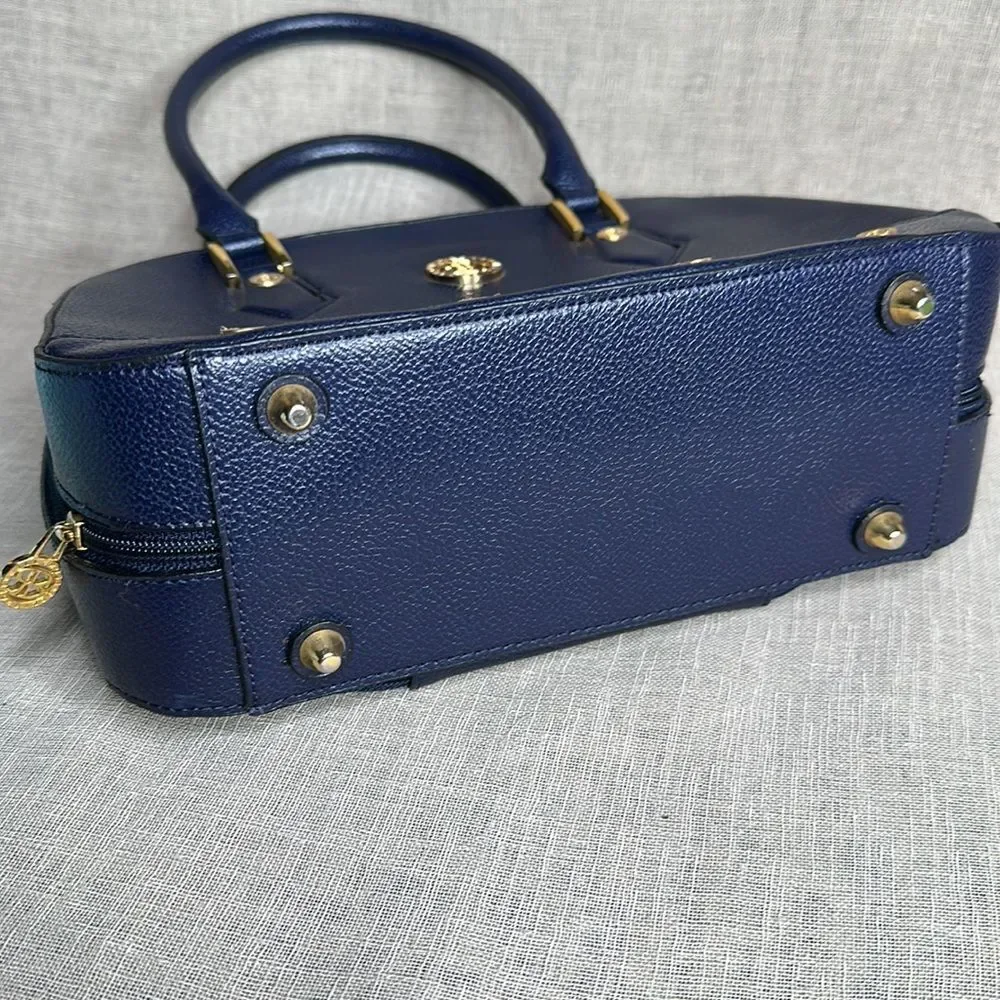 Navy Satchel w/built in Wallet